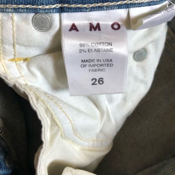 AMO Babe Sweet Cheeks Light Wash Blue Jeans Size 26 - Picture 7 of 9